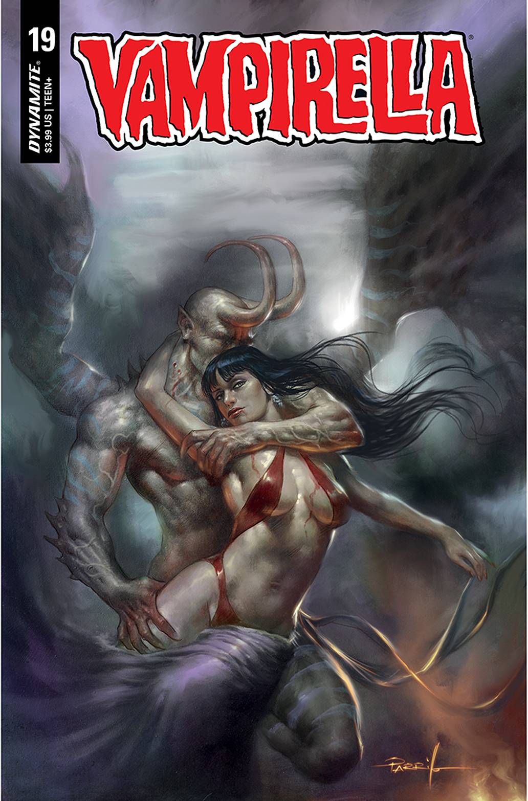 DYNAMITE comic book VAMPIRELLA #19 CVR A PARRILLO