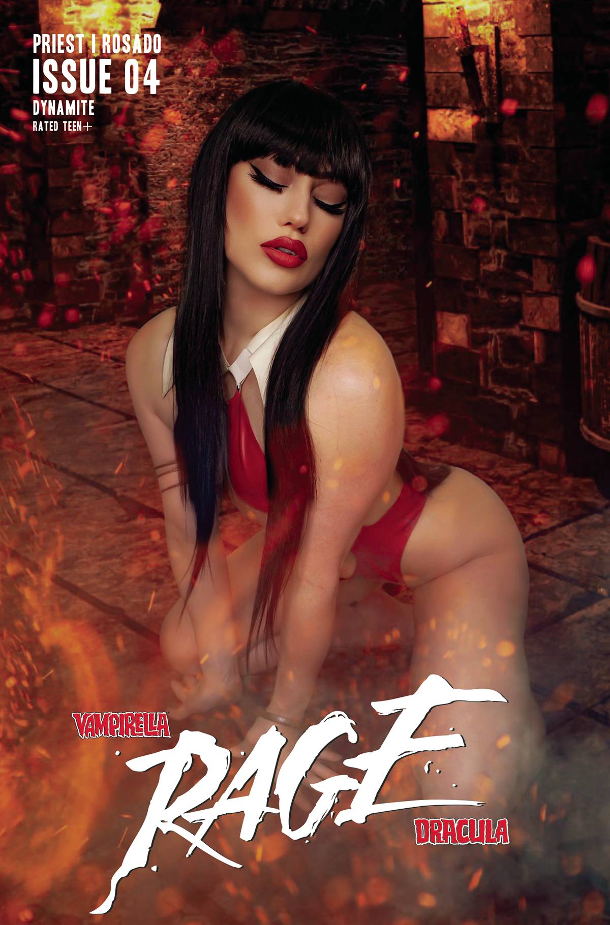 DYNAMITE COMIC BOOK VAMPIRELLA DRACULA RAGE #4 CVR E COSPLAY (FN)
