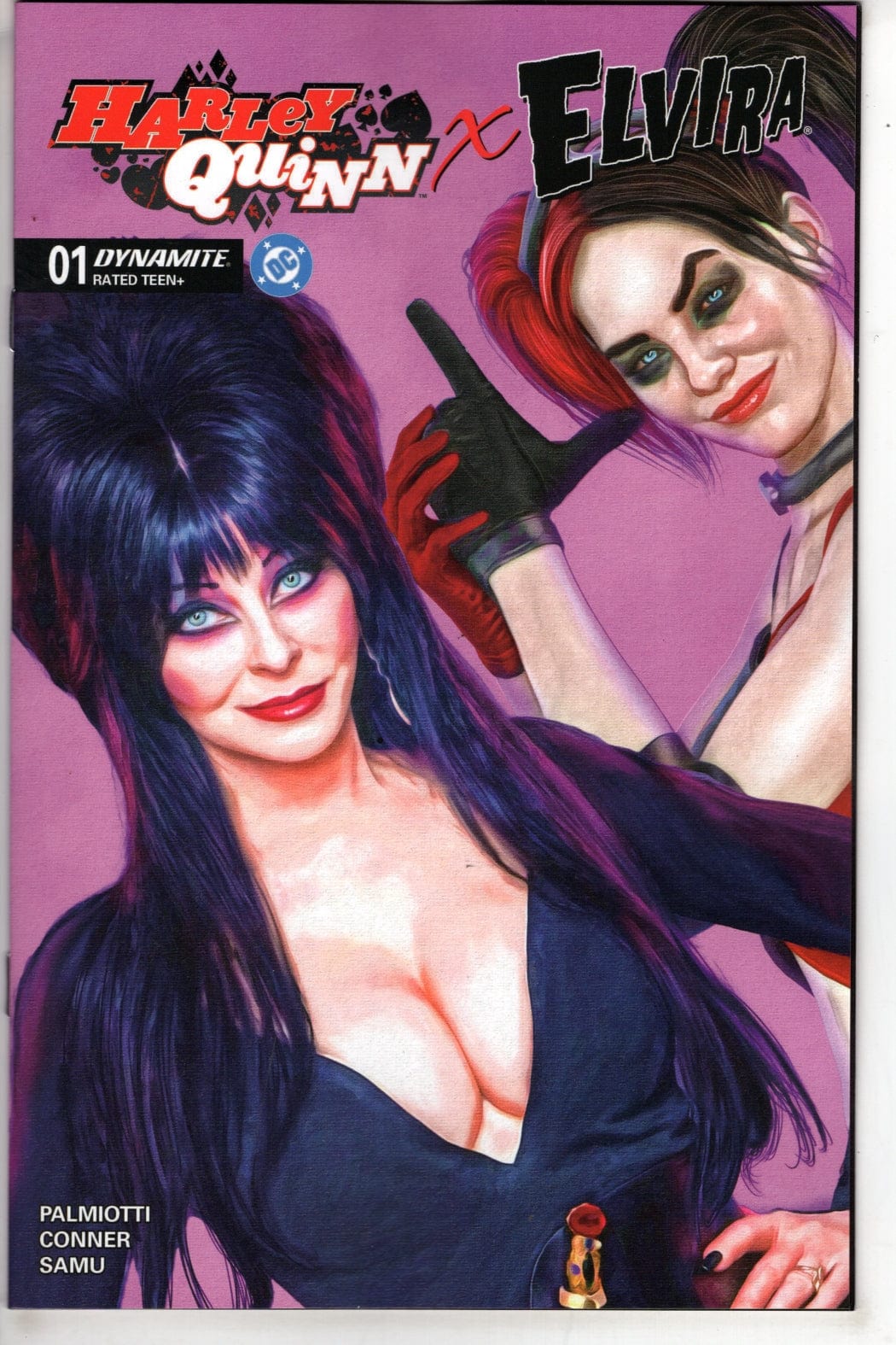 Dynamite Entertainment NEW THIS WEEK HARLEY QUINN X ELVIRA #1 CVR Y INC 1:10 MARK SPEARS PINK FOC BONUS VAR