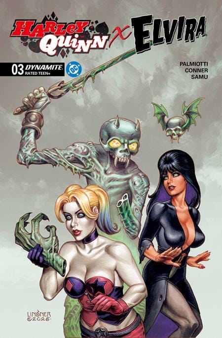DYNAMITE Entertainment NEW THIS WEEK HARLEY QUINN X ELVIRA #3 CVR C JOSEPH MICHAEL LINSNER VAR