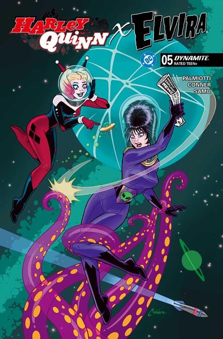 DYNAMITE Entertainment NEW THIS WEEK HARLEY QUINN X ELVIRA #5 CVR A AMANDA CONNER TENTACLES (VF/NM)