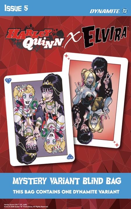 DYNAMITE Entertainment NEW THIS WEEK HARLEY QUINN X ELVIRA #5 CVR E BLIND BAG VAR (VF/NM)