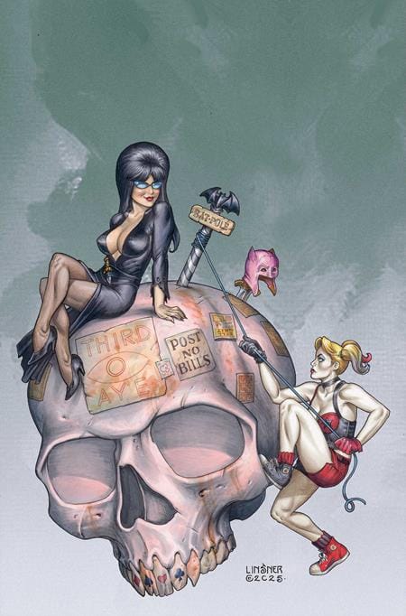 DYNAMITE Entertainment NEW THIS WEEK HARLEY QUINN X ELVIRA #6 CVR J INC 1:15 JOSEPH MICHAEL LINSNER VIRGIN VAR (VF/NM)