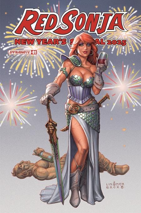 DYNAMITE Entertainment NEW THIS WEEK RED SONJA NEW YEARS SPECIAL 2025 #1 (ONE SHOT) CVR A JOSEPH MICHAEL LINSNER