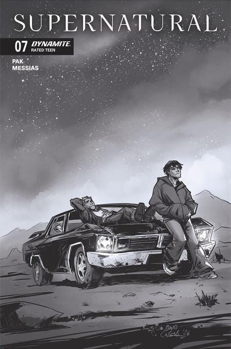DYNAMITE Entertainment NEW THIS WEEK SUPERNATURAL #7 CVR G INC 1:10 DAVID COUSENS LINE ART VAR (VF/NM)