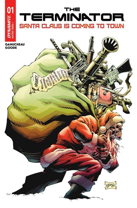 DYNAMITE Entertainment NEW THIS WEEK TERMINATOR SANTA CLAUS IS COMING TO TOWN #1 (ONE SHOT) CVR A WILL ROBSON