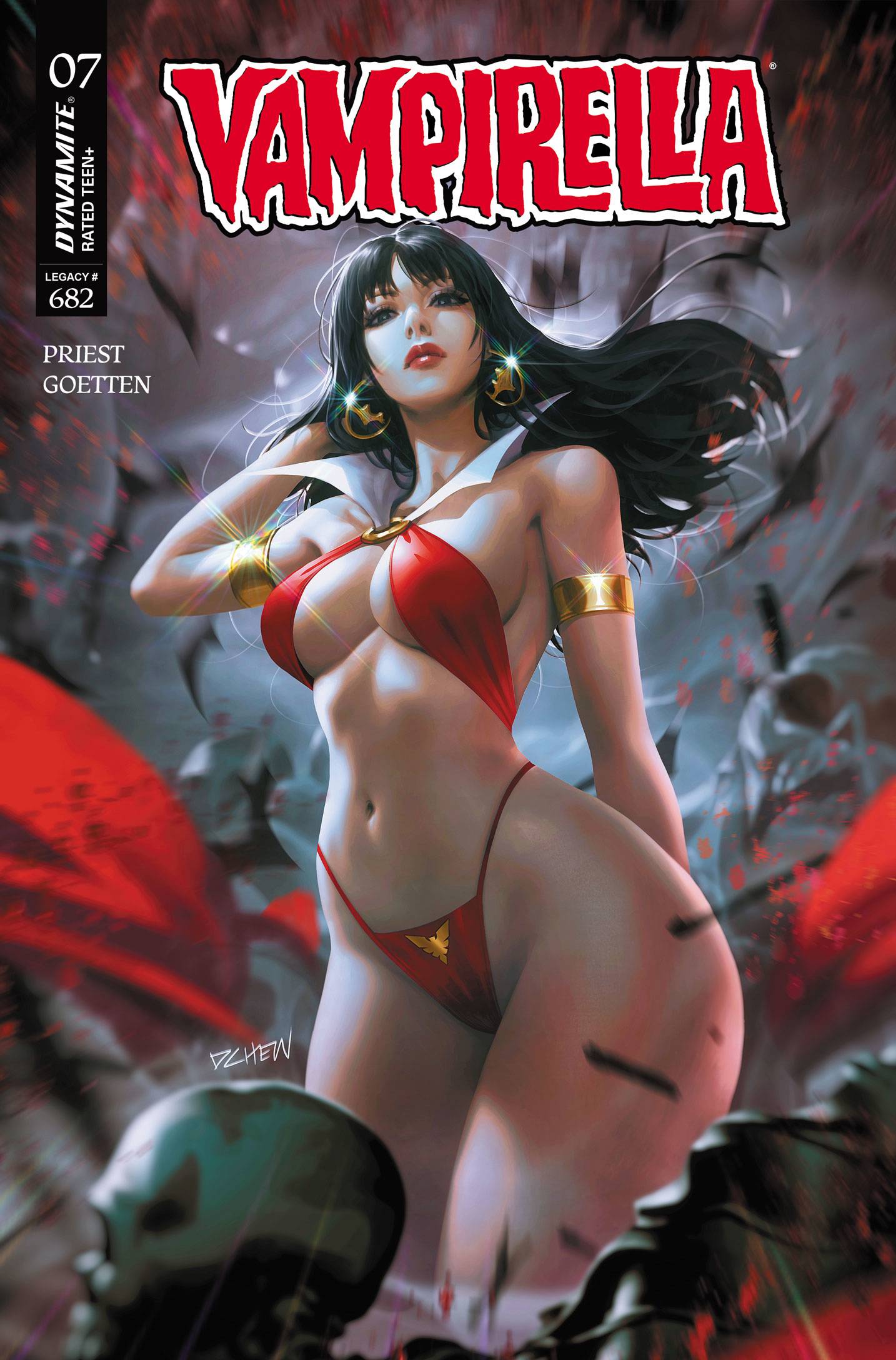 Dynamite Entertainment NEW THIS WEEK VAMPIRELLA (2025) #7 CVR B DERRICK CHEW VAR