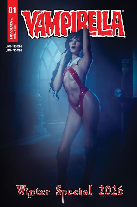 DYNAMITE Entertainment NEW THIS WEEK VAMPIRELLA WINTER SPECIAL 2026 #1 (ONE SHOT) CVR D COSPLAY VAR (VF/NM)