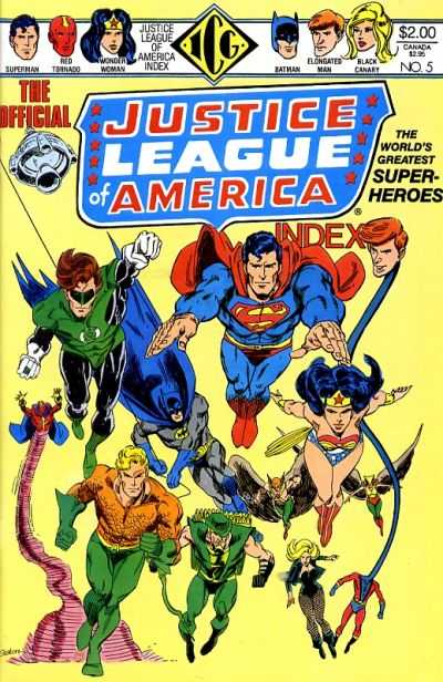 ICG COMIC BOOK The Official Justice League of America Index #5