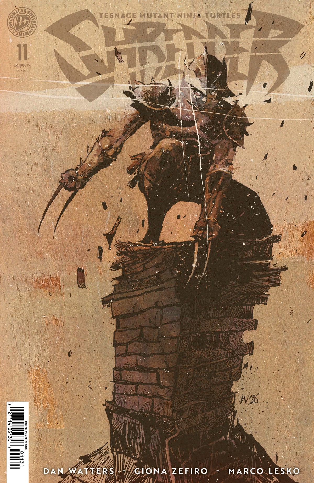 IDW NEW THIS WEEK Teenage Mutant Ninja Turtles: Shredder #11 Variant C (Wood) (VF/NM)