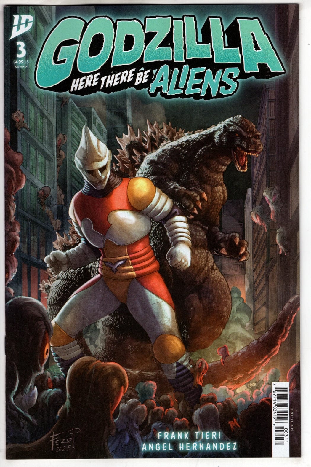 IDW Publishing COMIC BOOK Godzilla: Here There Be Aliens #3 Cover A (Pe)