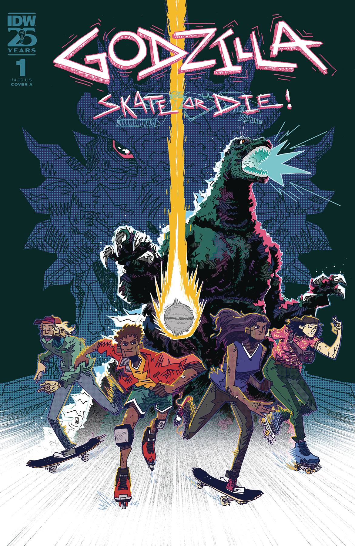 IDW PUBLISHING COMIC BOOK GODZILLA SKATE OR DIE #1 CVR A JOYCE