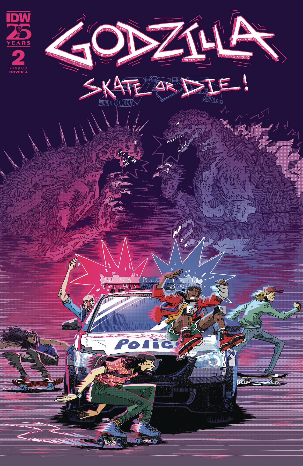 IDW PUBLISHING COMIC BOOK GODZILLA SKATE OR DIE #2 CVR A JOYCE