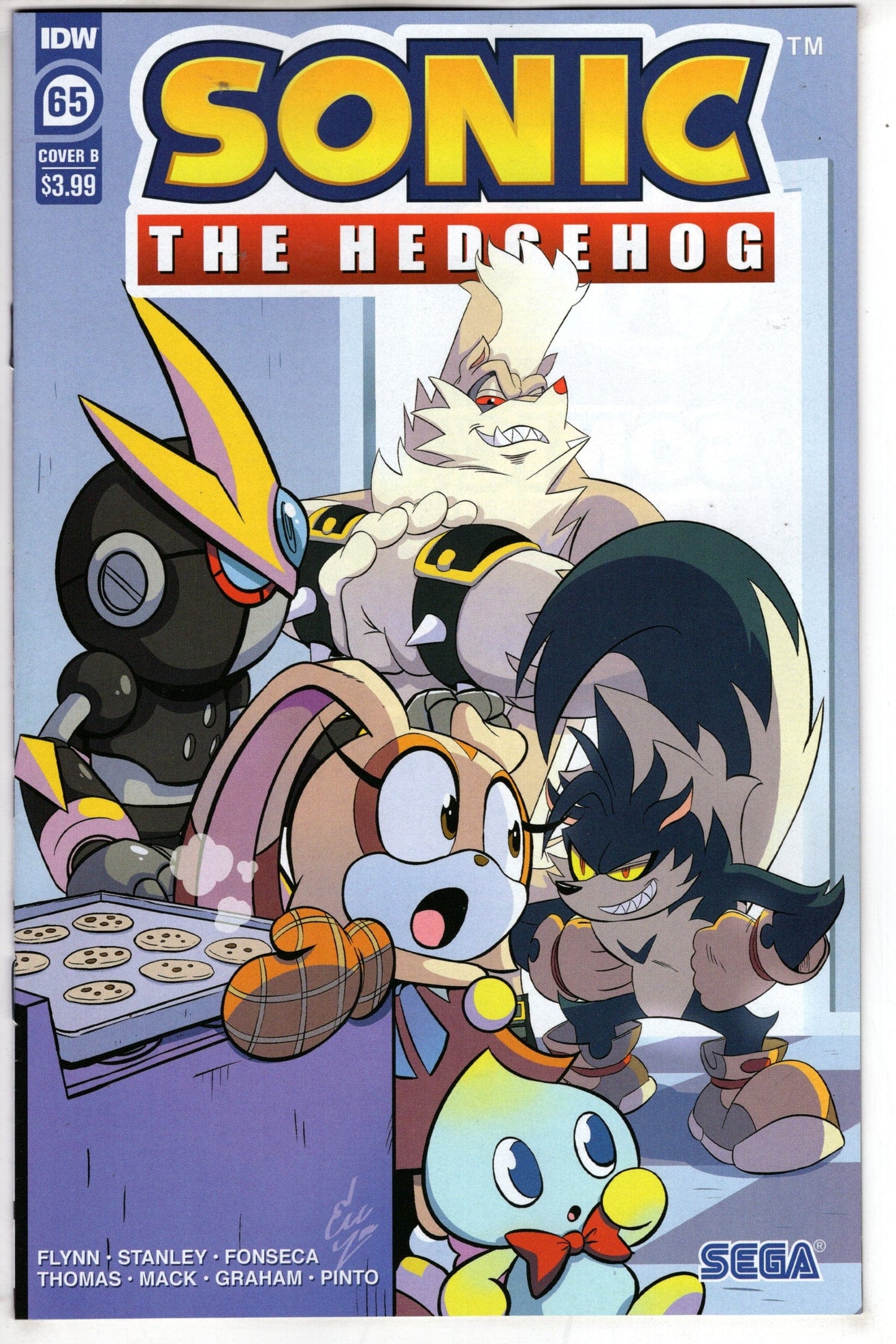 IDW PUBLISHING COMIC BOOK SONIC THE HEDGEHOG #65 CVR B LIDE