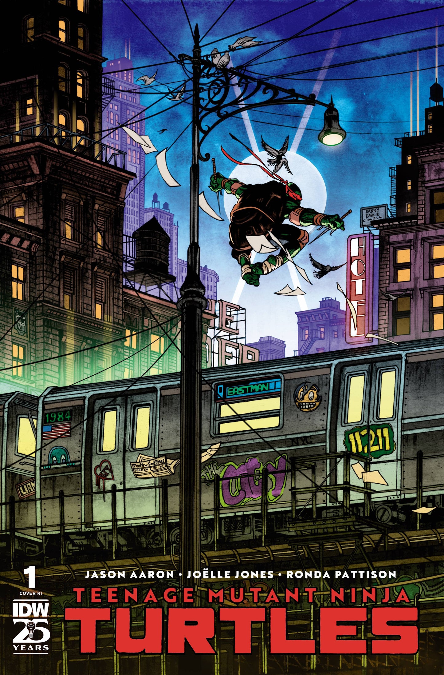 IDW PUBLISHING COMIC BOOK TEENAGE MUTANT NINJA TURTLES 2024 #1 25 COPY EARLS INCV