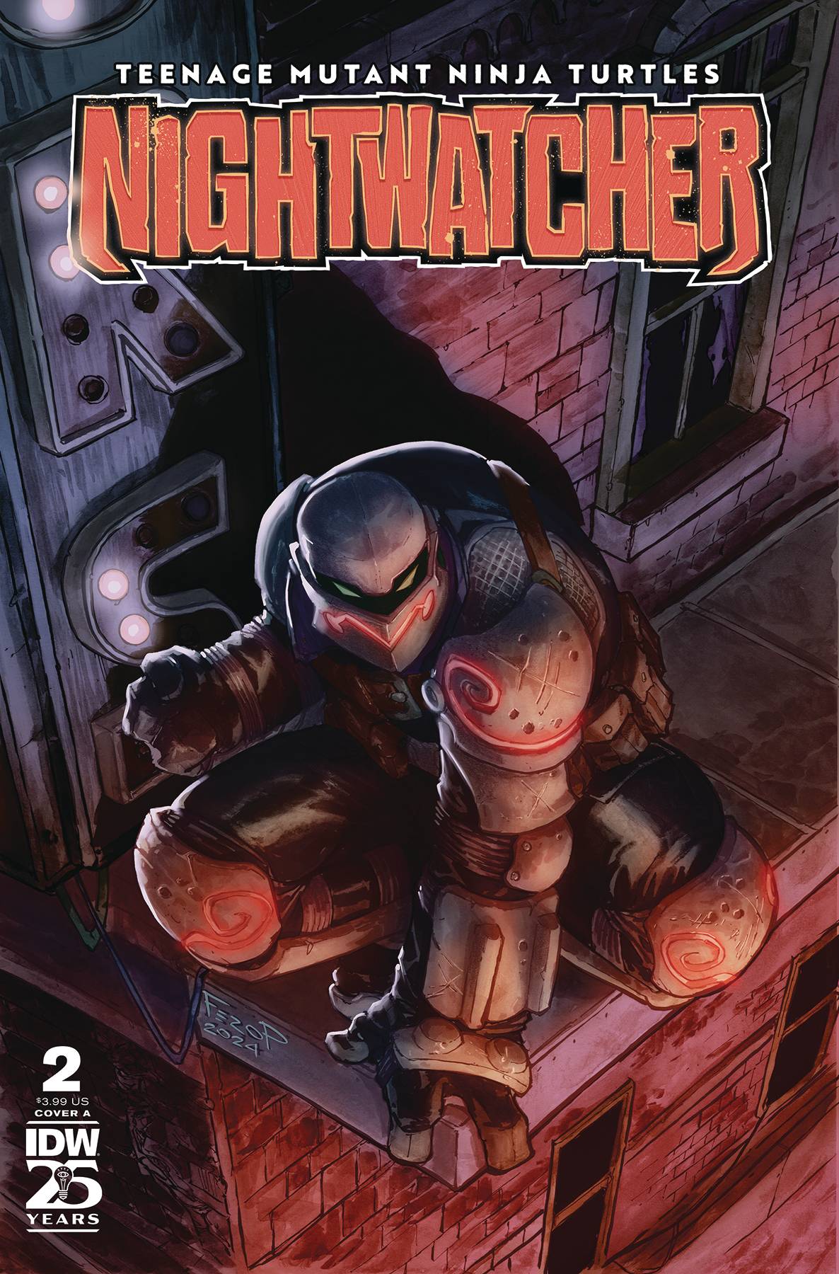 IDW PUBLISHING COMIC BOOK TEENAGE MUTANT NINJA TURTLES NIGHTWATCHER #2 CVR A PE