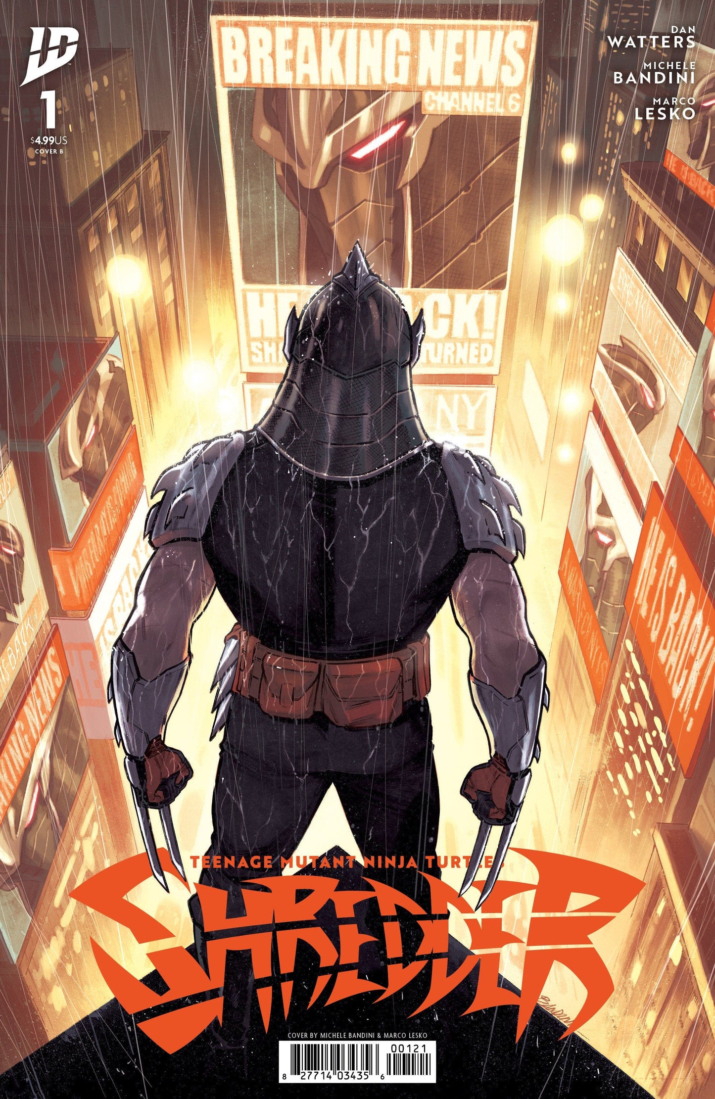 IDW Publishing COMIC BOOK Teenage Mutant Ninja Turtles: Shredder #1 Variant B (Bandini)