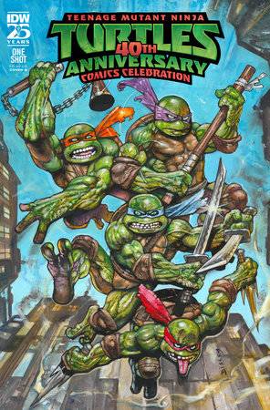 IDW PUBLISHING COMIC BOOK TMNT 40TH ANNIVERSARY CELEBRATION #1 CVR B BISLEY