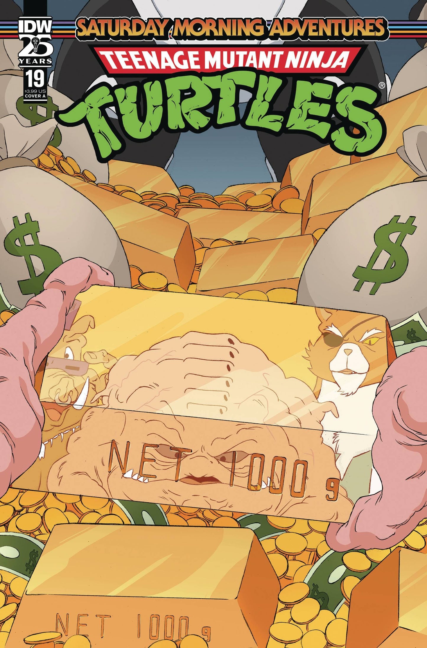IDW PUBLISHING COMIC BOOK TMNT SATURDAY MORNING ADV #19 CVR A SCHOENING