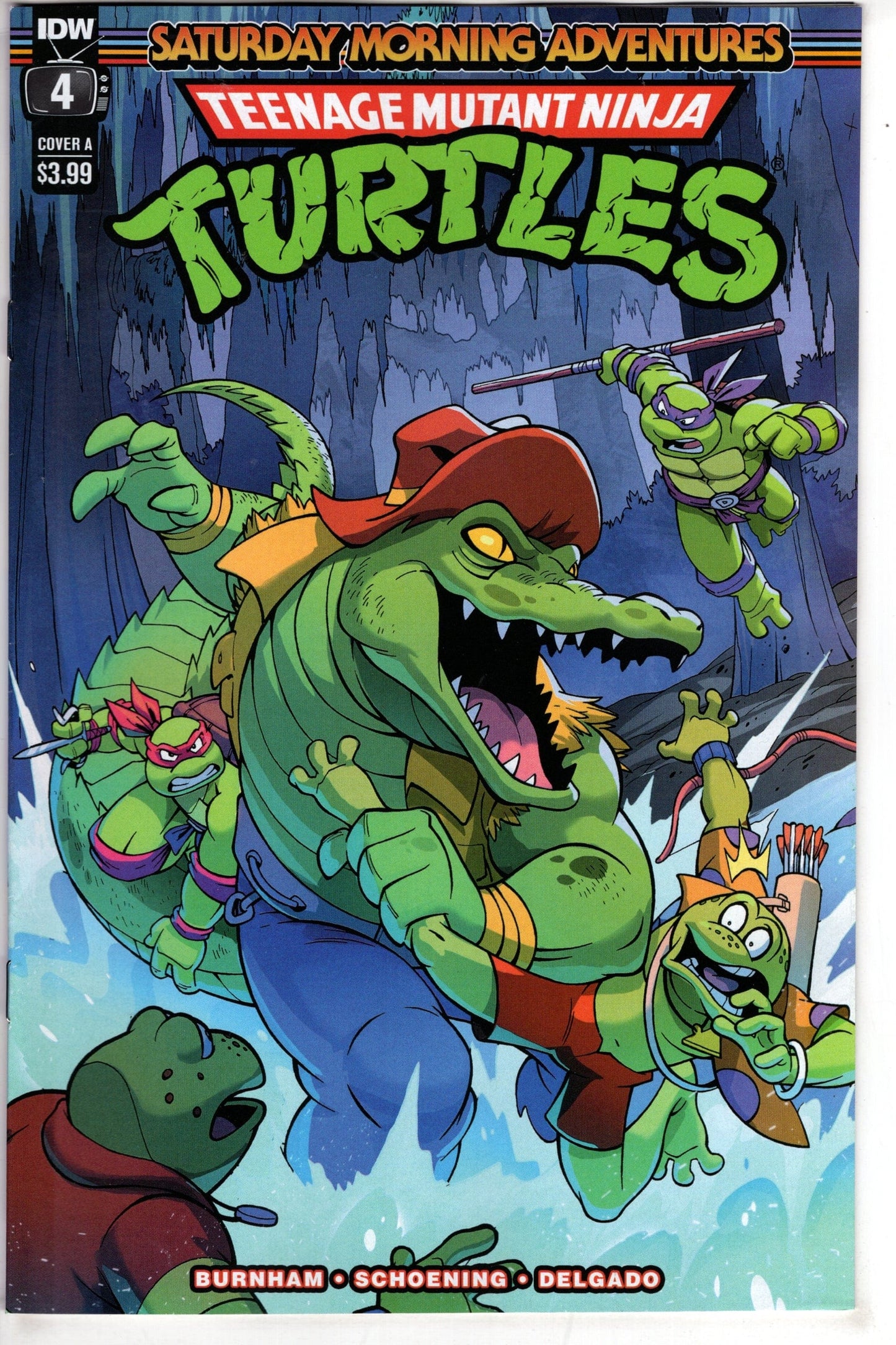 IDW PUBLISHING COMIC BOOK TMNT SATURDAY MORNING ADV 2023 #4 CVR A LAWRENCE