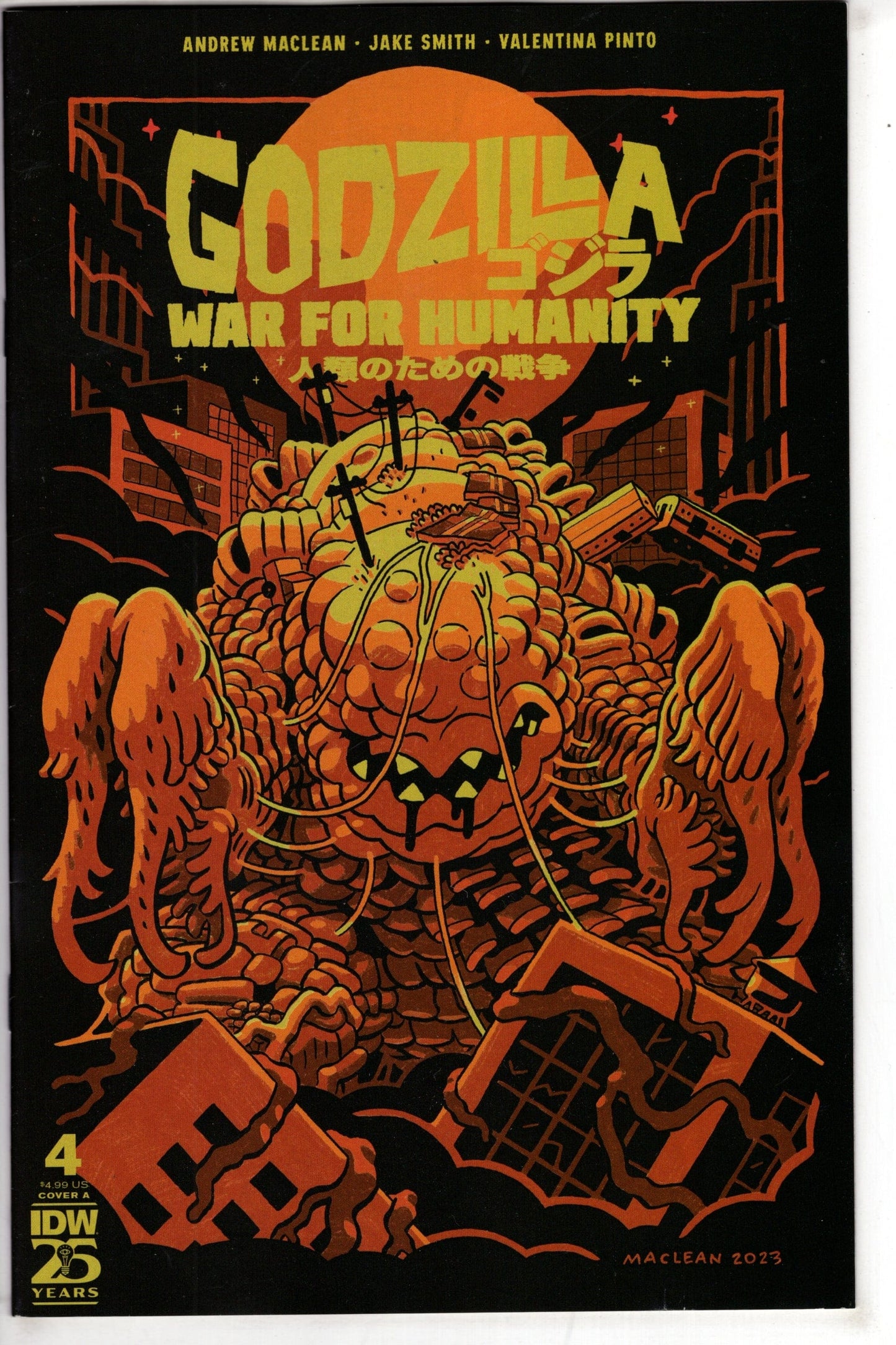 IDW PUBLISHING COMIC BOOKS GODZILLA WAR FOR HUMANITY #4 CVR A MACLEAN (RES)