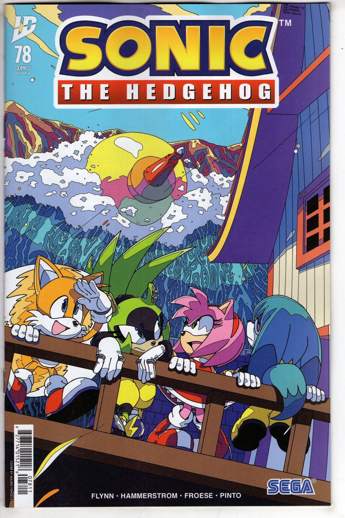 IDW Publishing COMIC BOOKS Sonic the Hedgehog #78 Cover A (Fonseca)