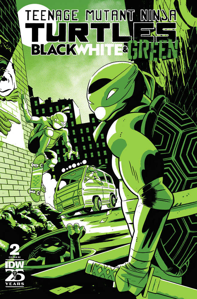 IDW Publishing COMIC BOOKS Teenage Mutant Ninja Turtles: Black, White, And Green #2 Variant Ri (10) (Boss F Oil Variant)
