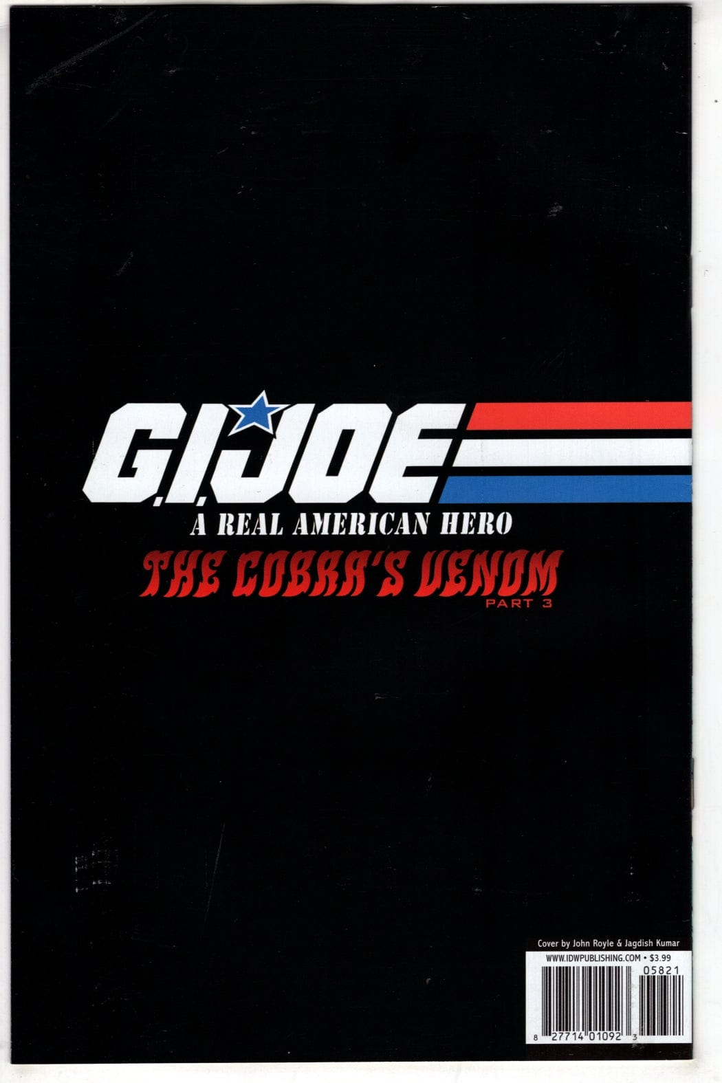 Idw Publishing Comics G.I. Joe: A Real American Hero #258 CVR B