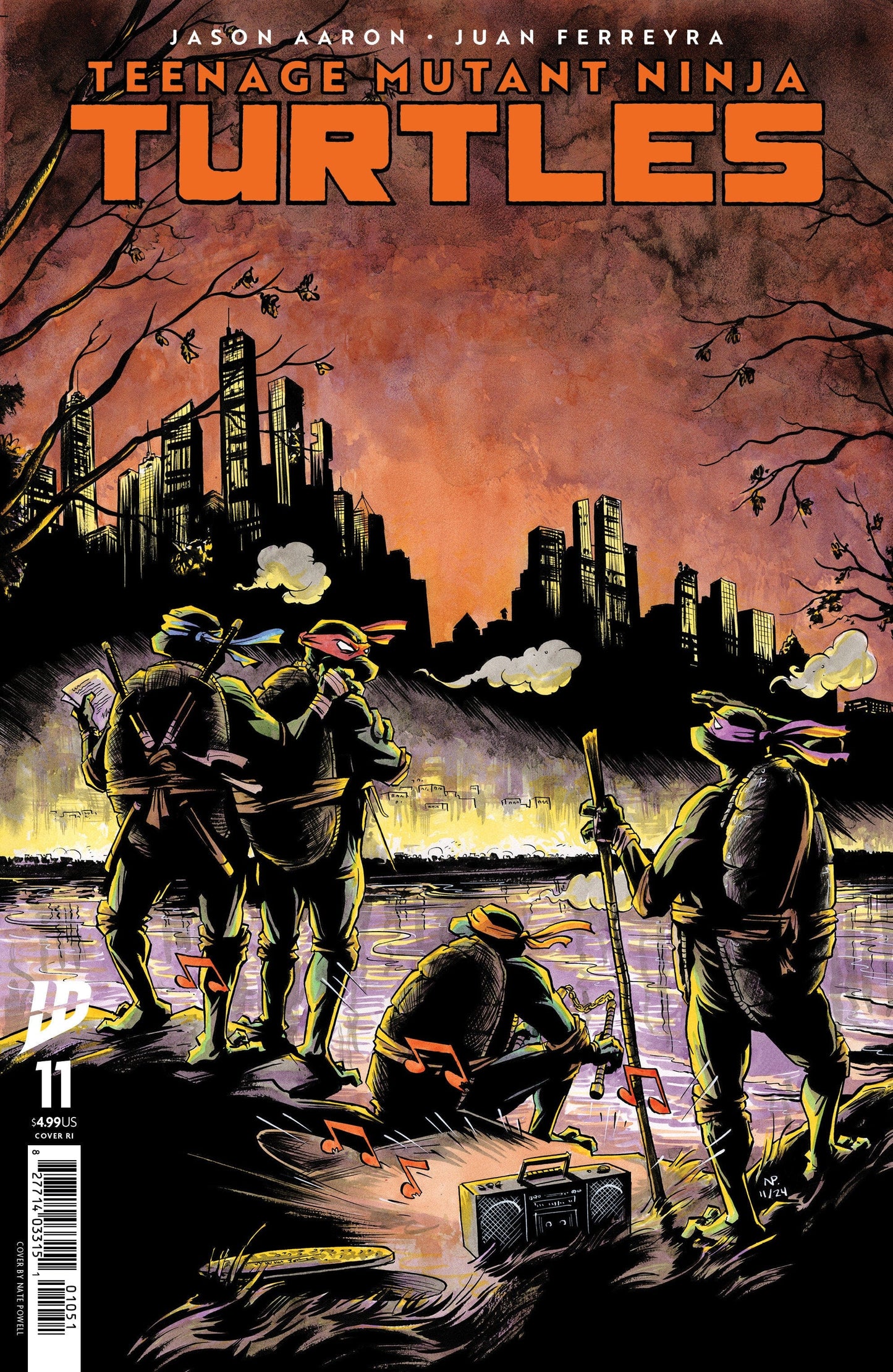 IDW Publishing NEW LAST WEEK Teenage Mutant Ninja Turtles #11 Variant RI (25) (Powell)