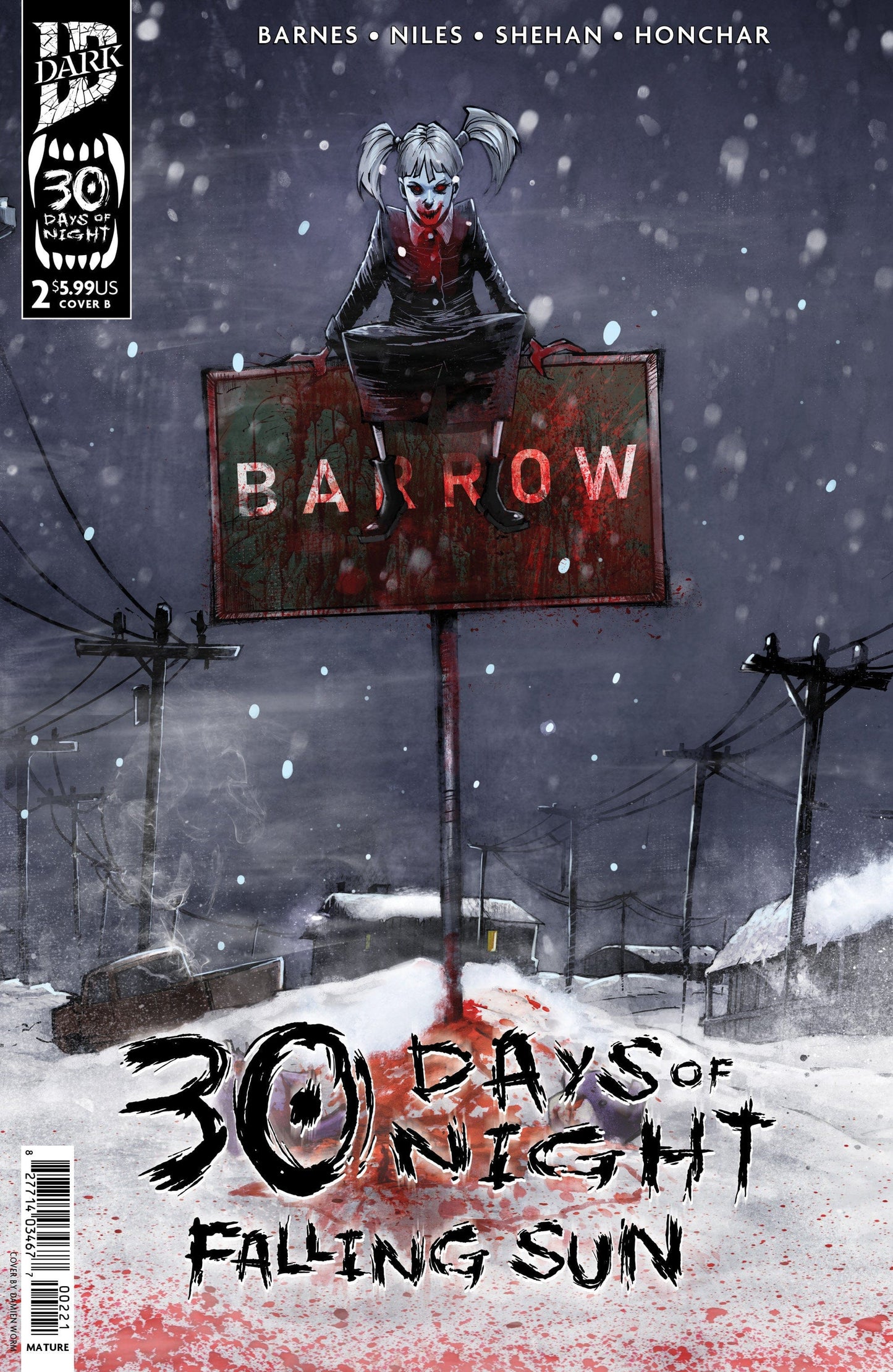IDW Publishing NEW THIS WEEK 30 Days of Night: Falling Sun #2 Variant B (Damien Worm)