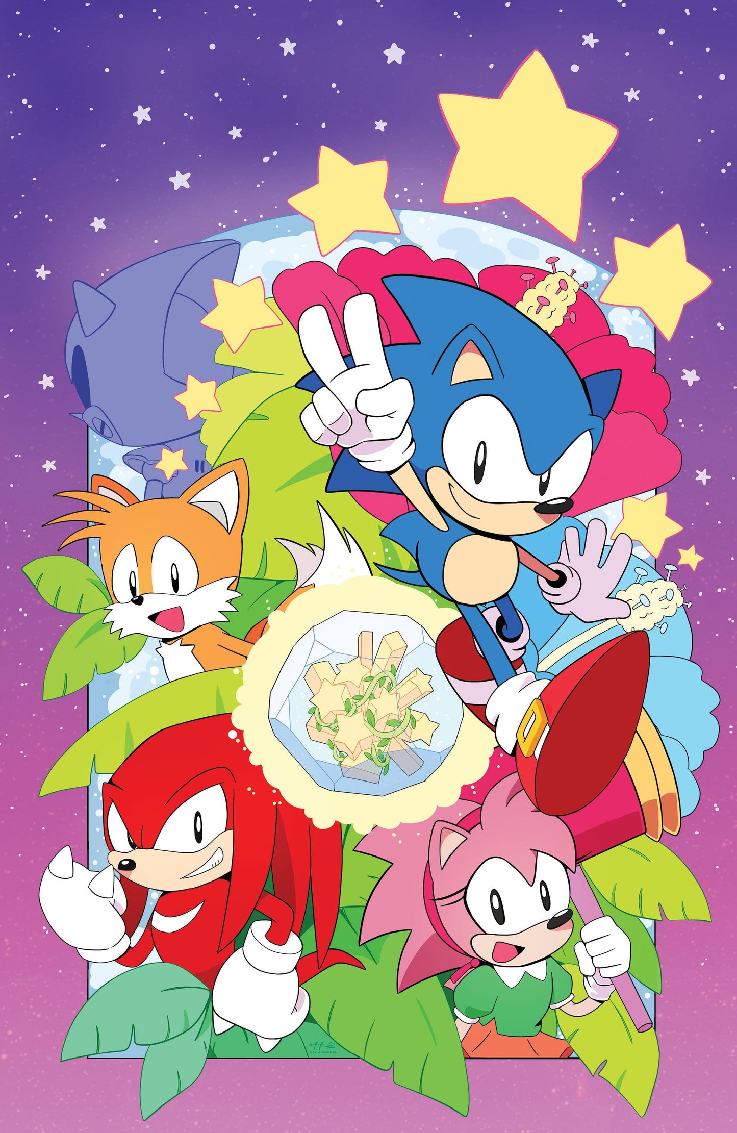 IDW Publishing NEW THIS WEEK Sonic the Hedgehog: 35th Anniversary Special Variant C Foil (Ata Full Art) (VF/NM)