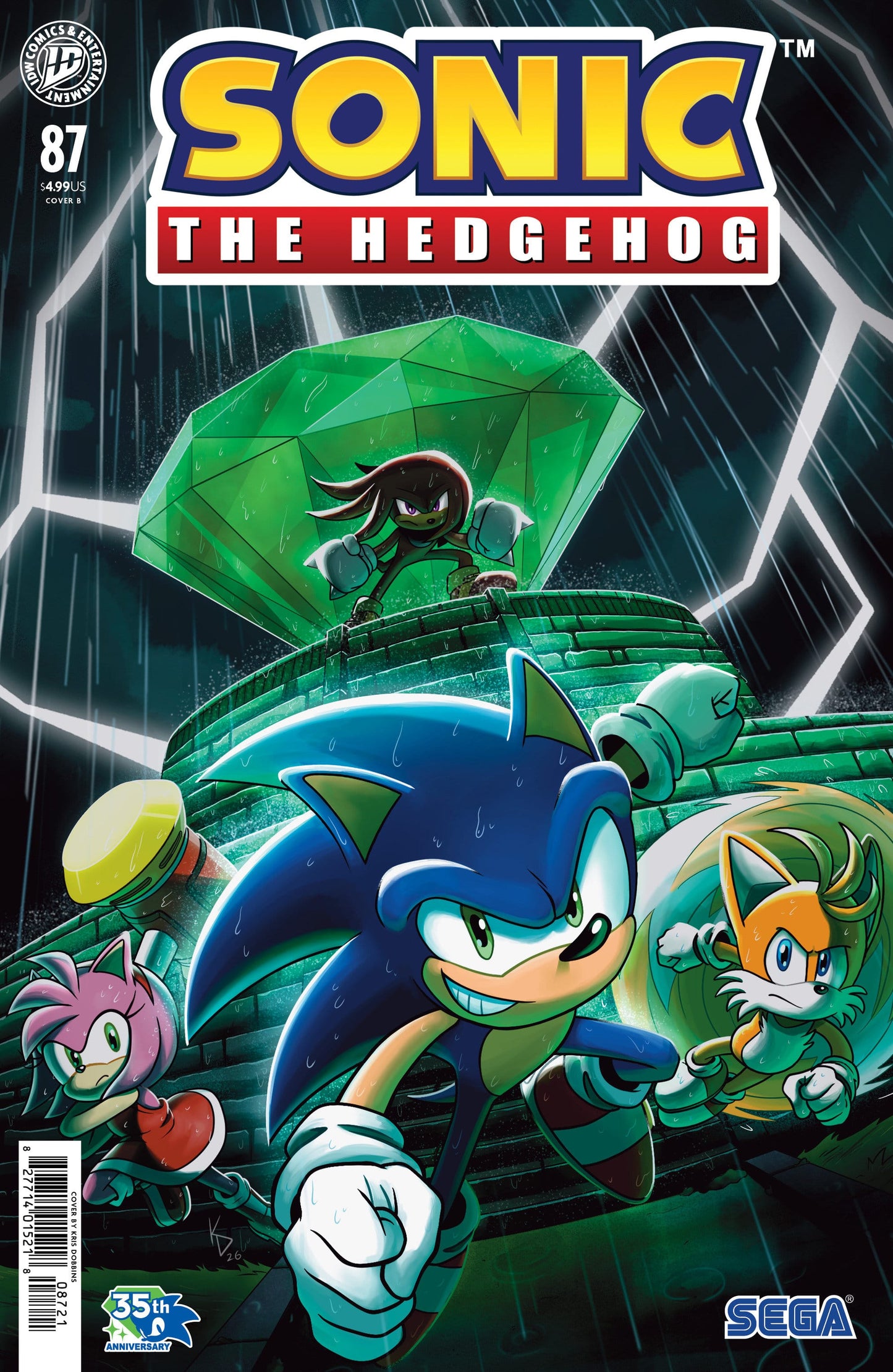 IDW Publishing NEW THIS WEEK Sonic the Hedgehog #87 Variant B (Dobbins) (VF/NM)