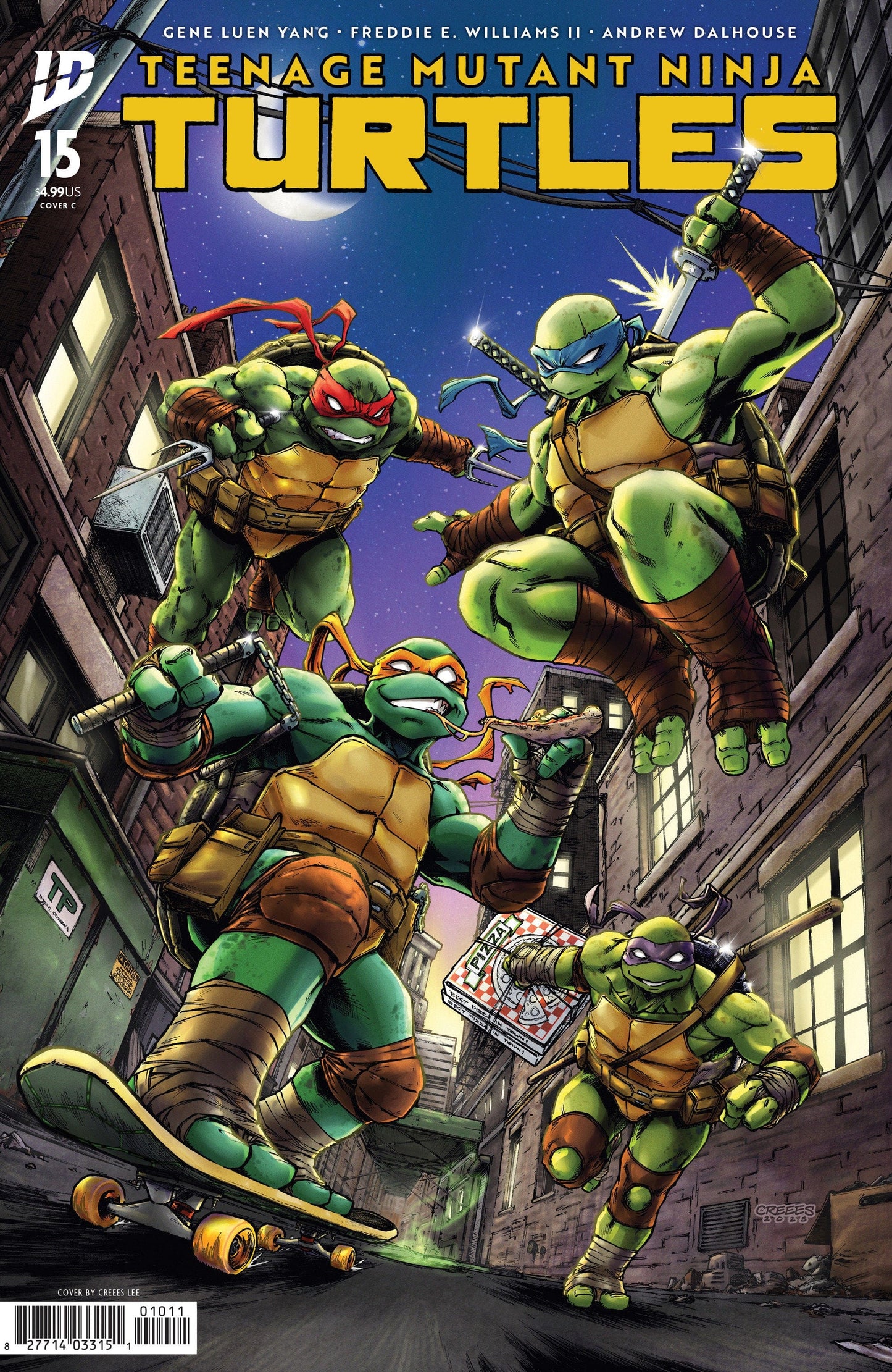 IDW Publishing NEW THIS WEEK Teenage Mutant Ninja Turtles #15 Variant C (Creees Lee) (VF/NM)