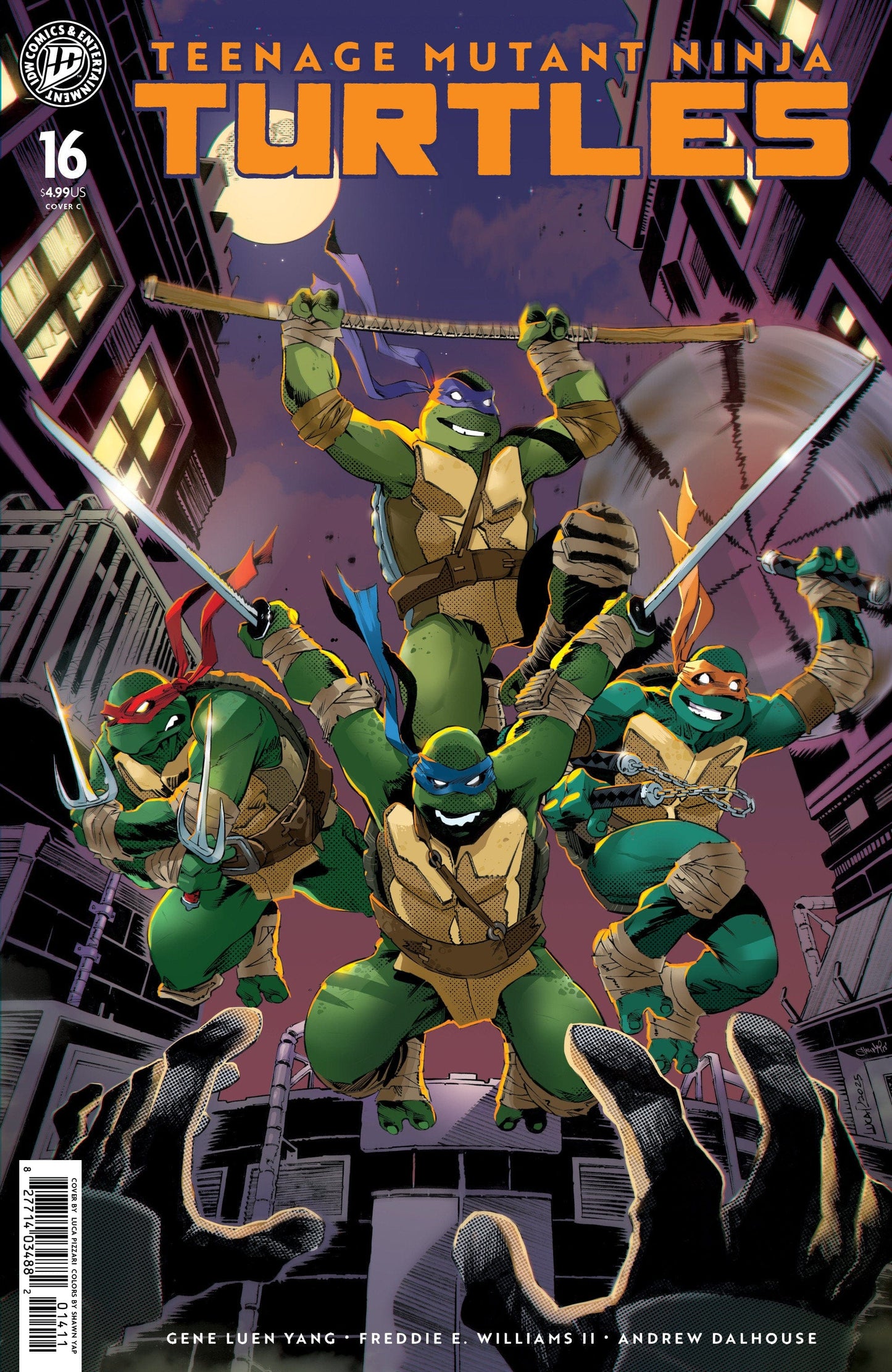 IDW Publishing NEW THIS WEEK Teenage Mutant Ninja Turtles #16 Variant C (Pizzari) (VF/NM)