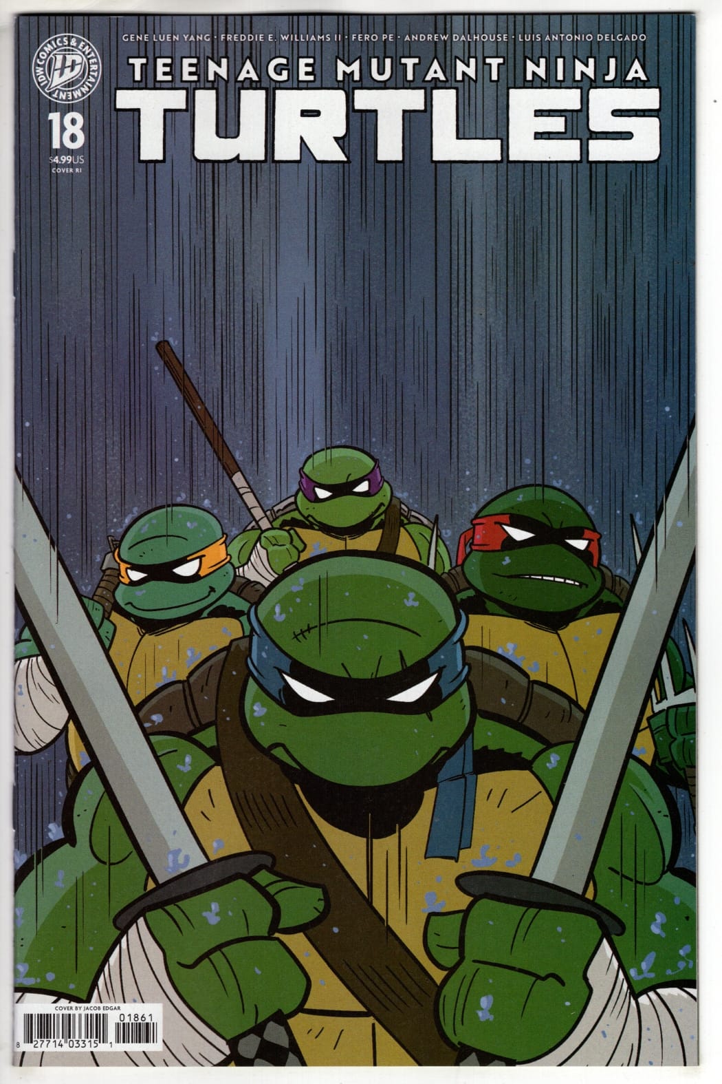 IDW Publishing NEW THIS WEEK Teenage Mutant Ninja Turtles #18 Variant RI (25) (Edgar) (VF/NM)