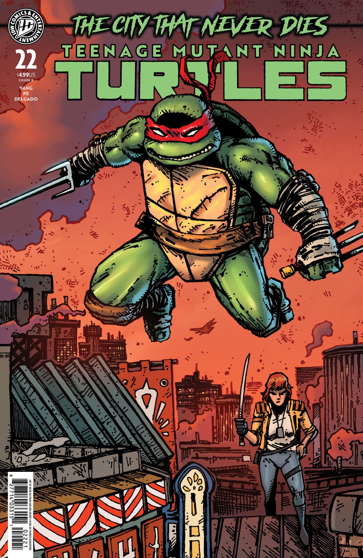 IDW Publishing NEW THIS WEEK Teenage Mutant Ninja Turtles #22 Variant B (Eastman & Bishop) (VF/NM)