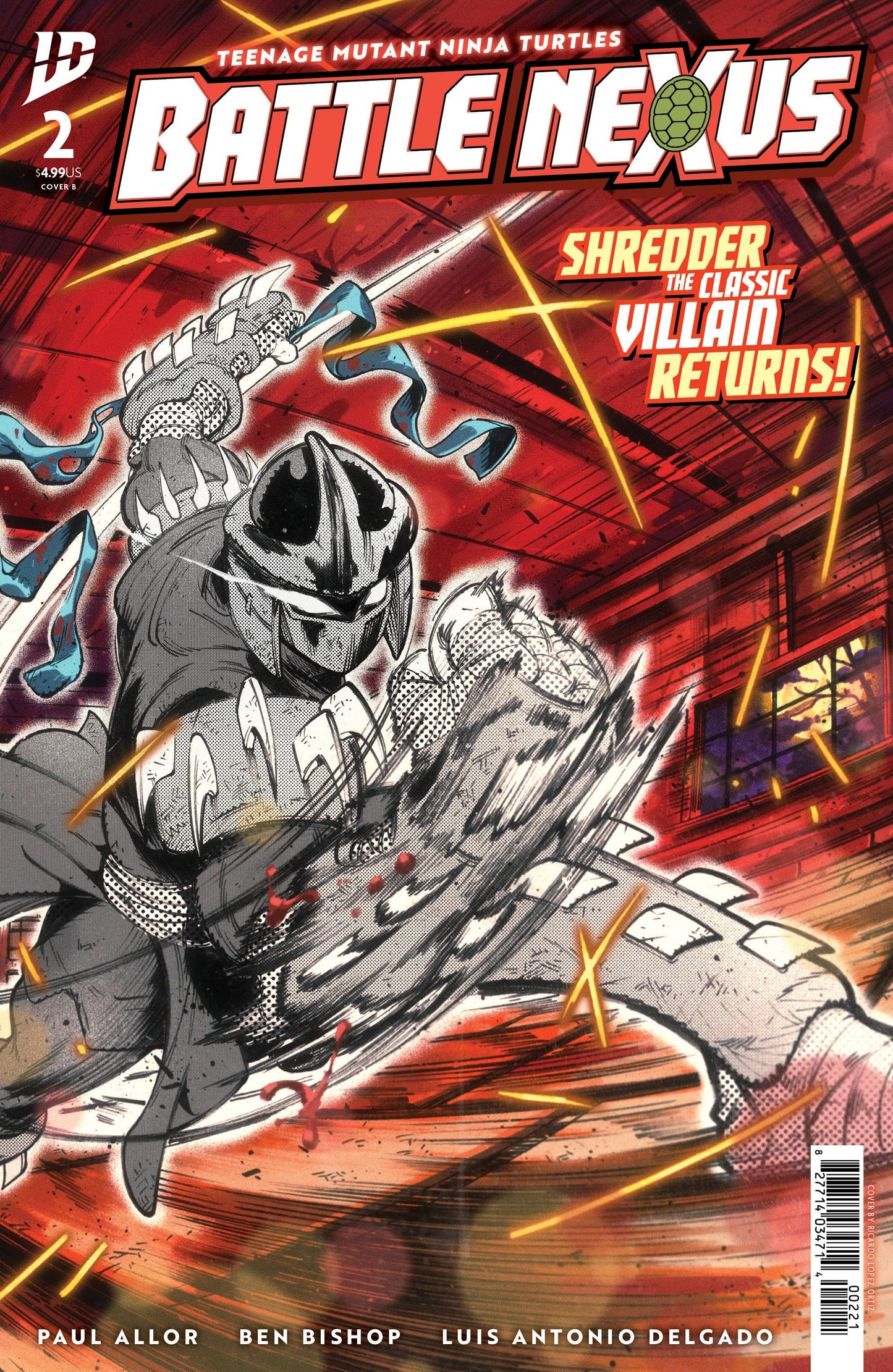 IDW Publishing NEW THIS WEEK Teenage Mutant Ninja Turtles: Battle Nexus #2 Variant B (Ortiz) (VF/NM)