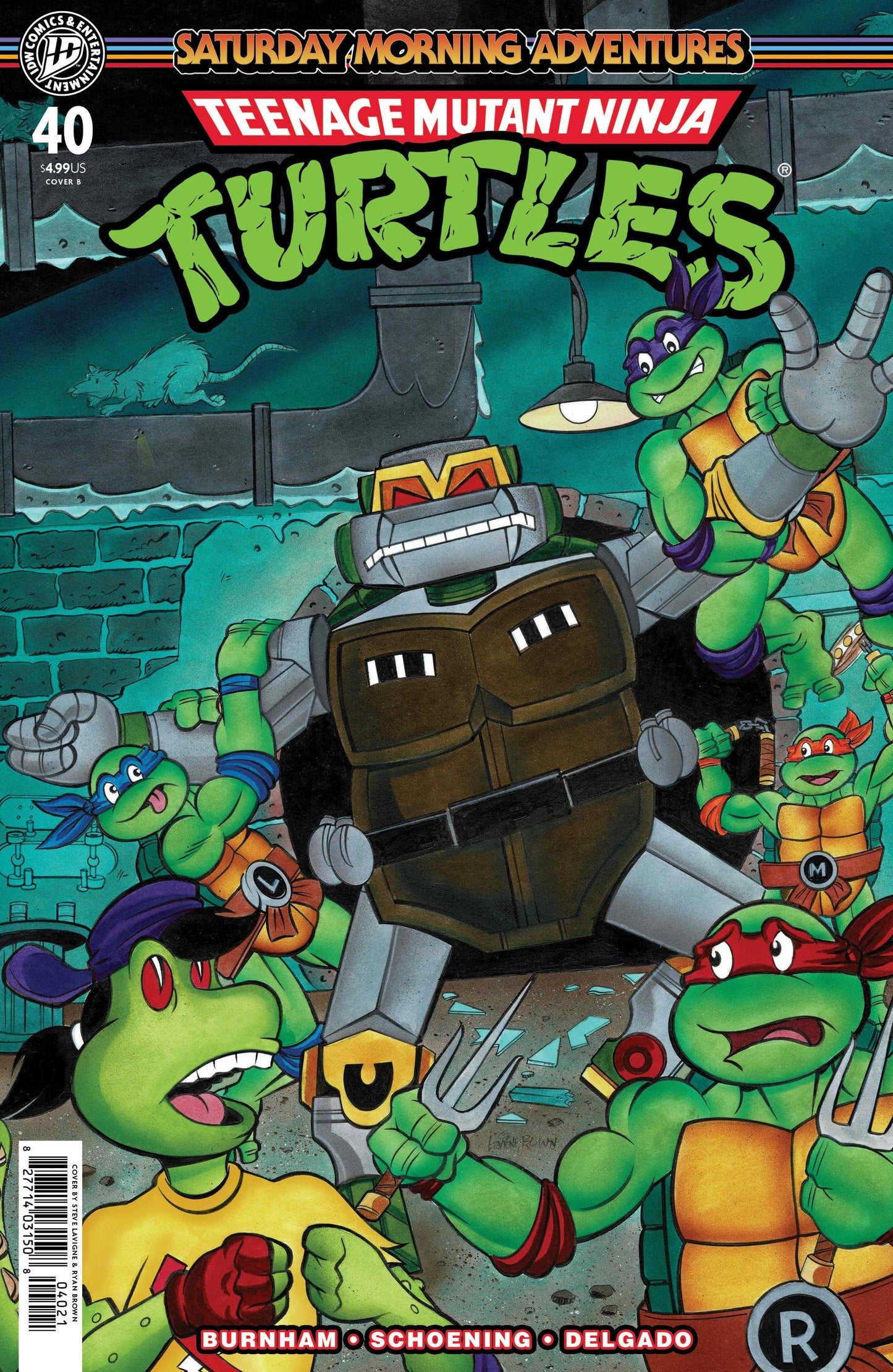 IDW Publishing NEW THIS WEEK Teenage Mutant Ninja Turtles: Saturday Morning Adventures #40 Variant B (Lavigne) (VF/NM)