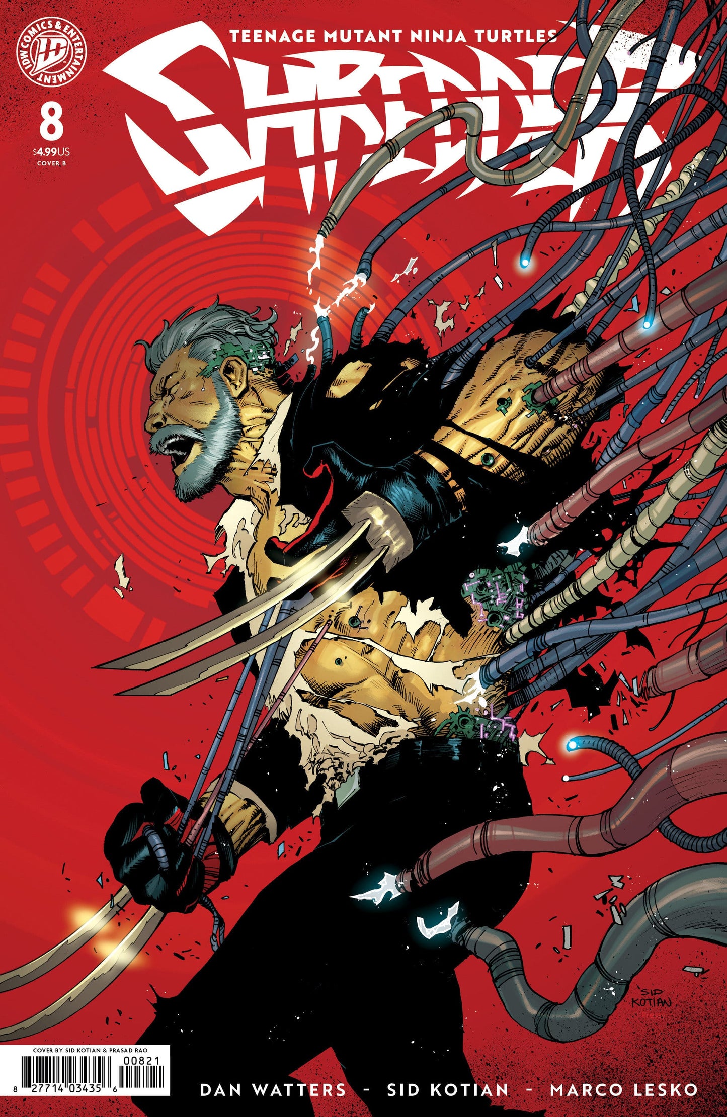 IDW Publishing NEW THIS WEEK Teenage Mutant Ninja Turtles: Shredder #8 Variant B (Kotian) (VF/NM)