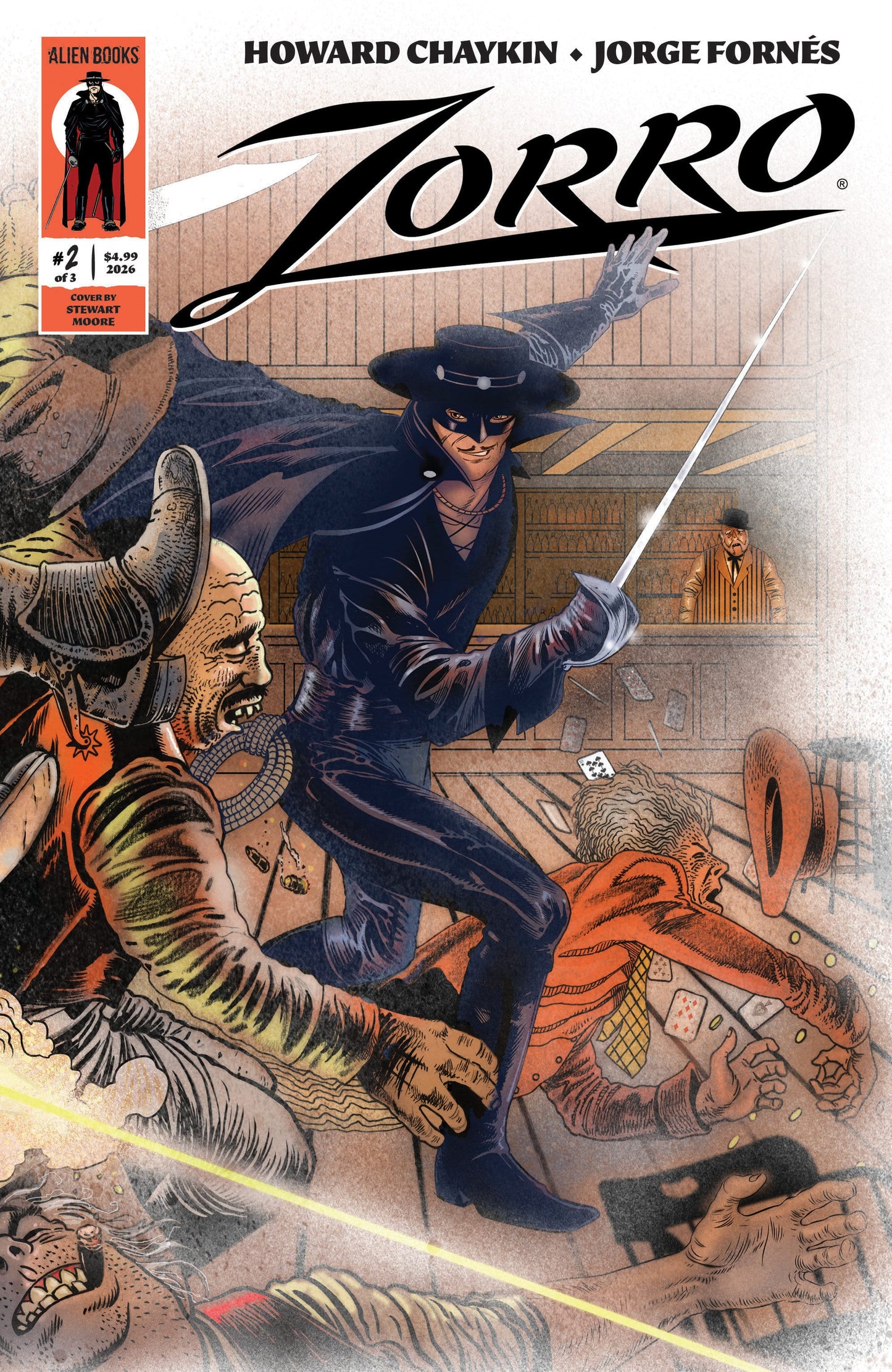IDW Publishing NEW THIS WEEK Zorro #2 Cover A (Moore Wraparound Variant) (VF/NM)