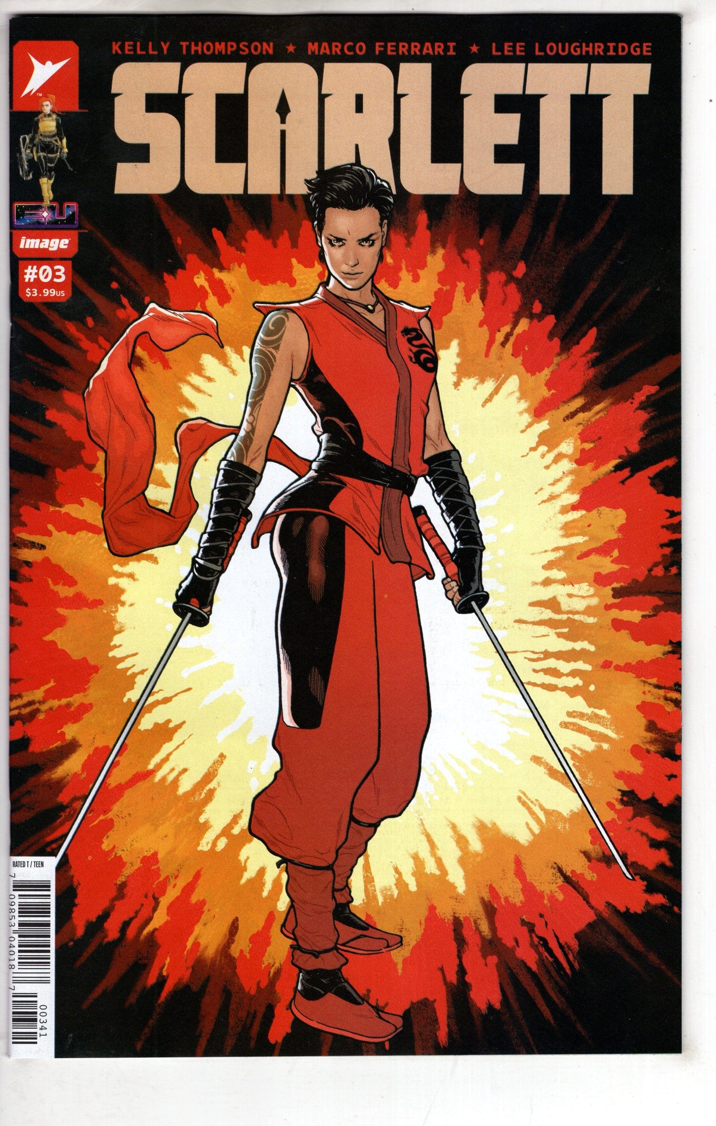 IMAGE COMIC BOOK Scarlett #3 (Of 5) Cover D 1 in 25 Jeff Spokes Variant