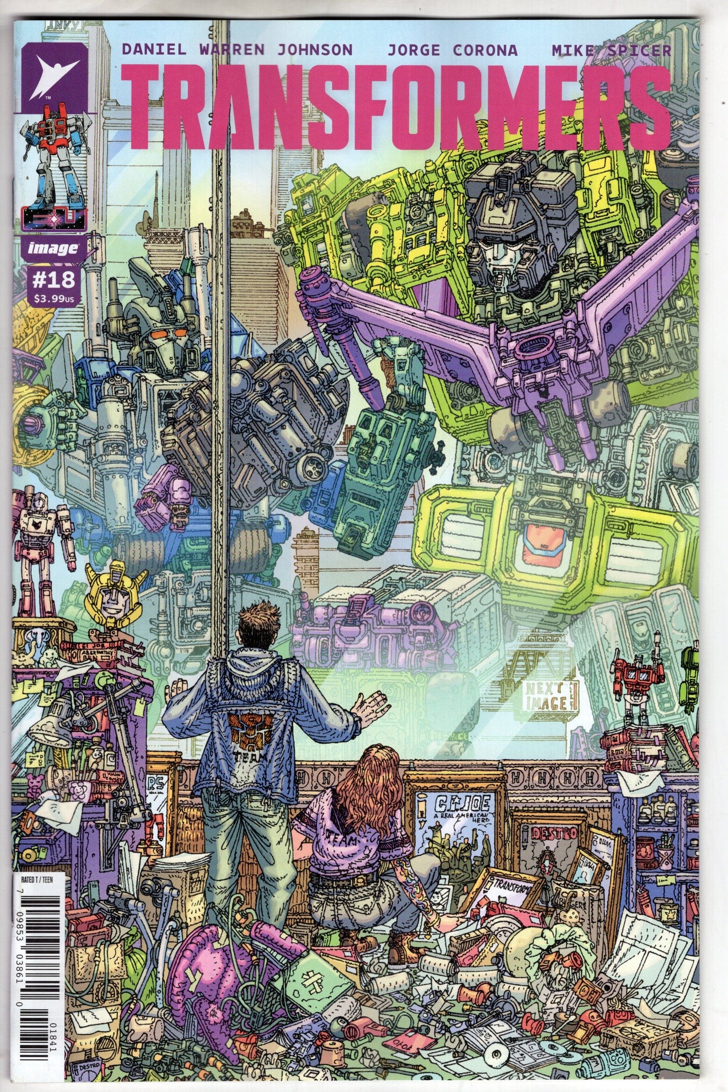 IMAGE COMIC BOOK Transformers #18 Cover D 1 in 25 Filya Bratukhin & Rex Lokus Variant