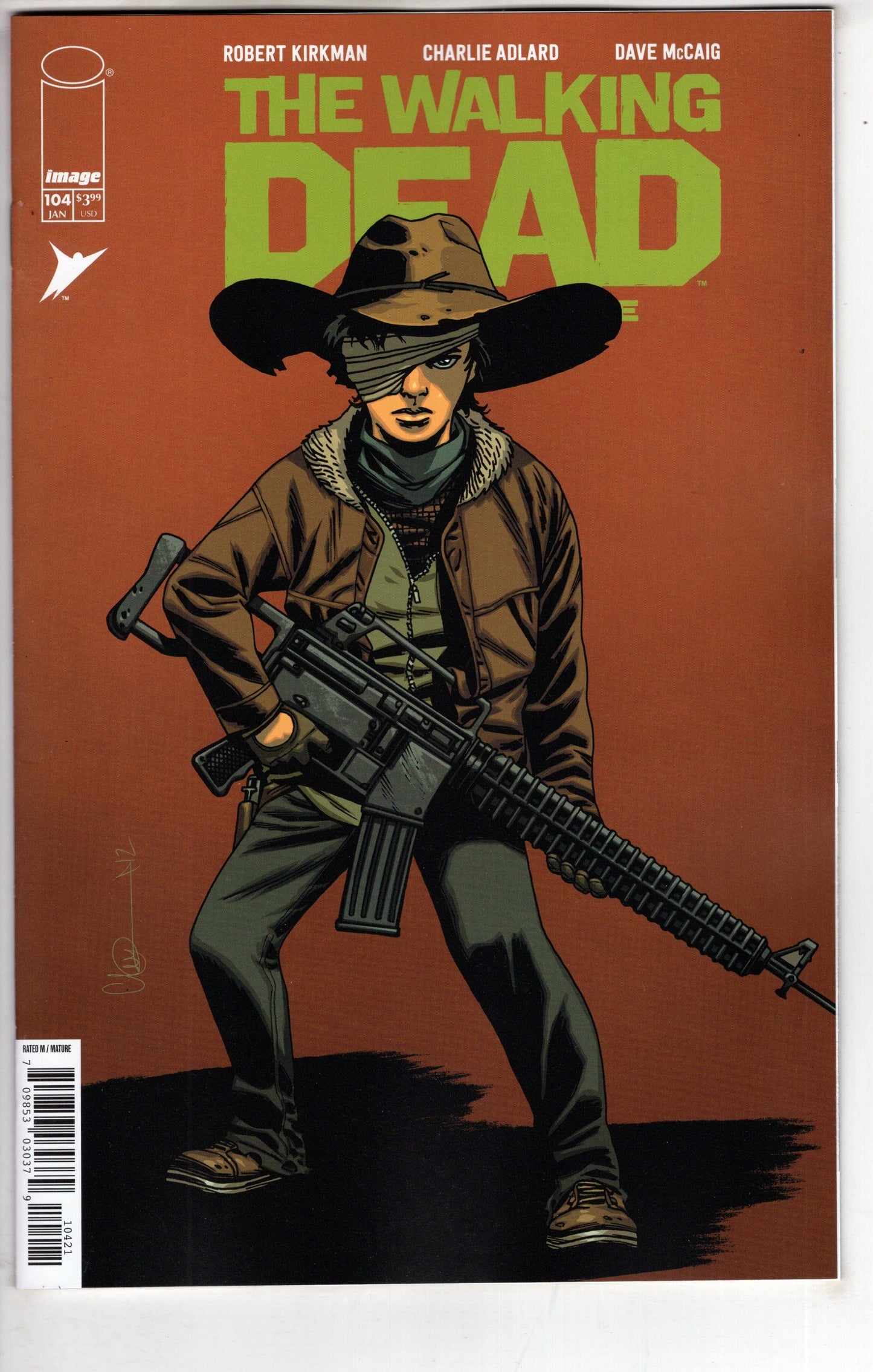 IMAGE COMIC BOOK Walking Dead Deluxe #104 Cover B Charlie Adlard & Dave Mccaig Variant (Mature)