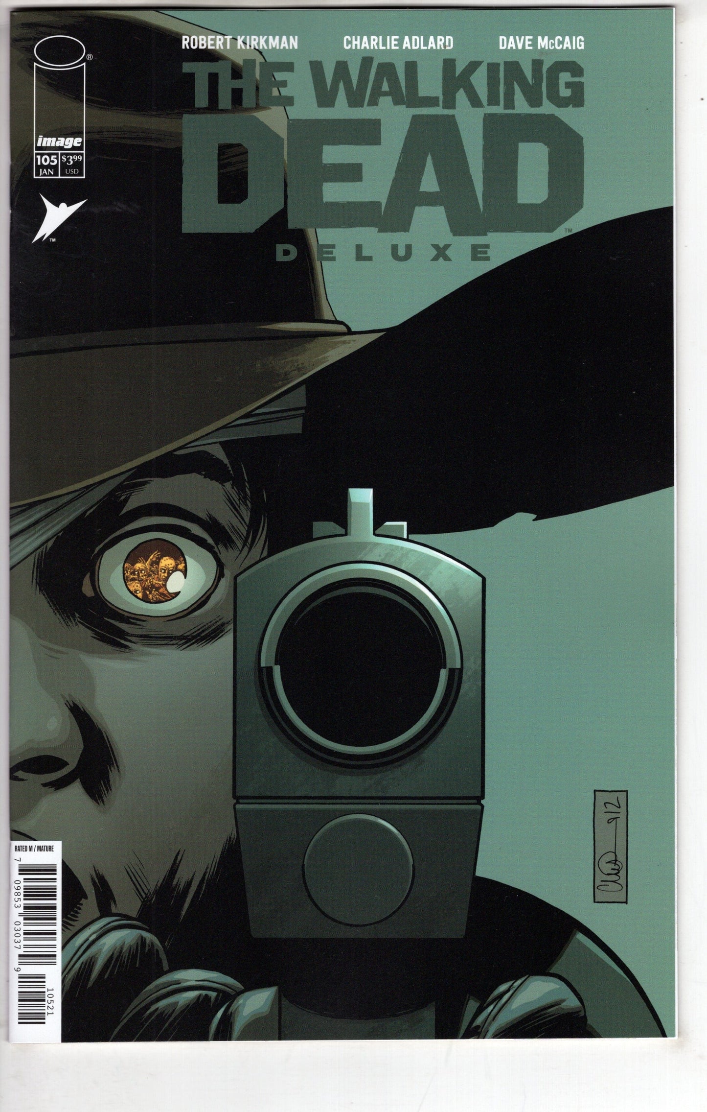 IMAGE COMIC BOOK Walking Dead Deluxe #105 Cover B Charlie Adlard & Dave Mccaig Variant (Mature)
