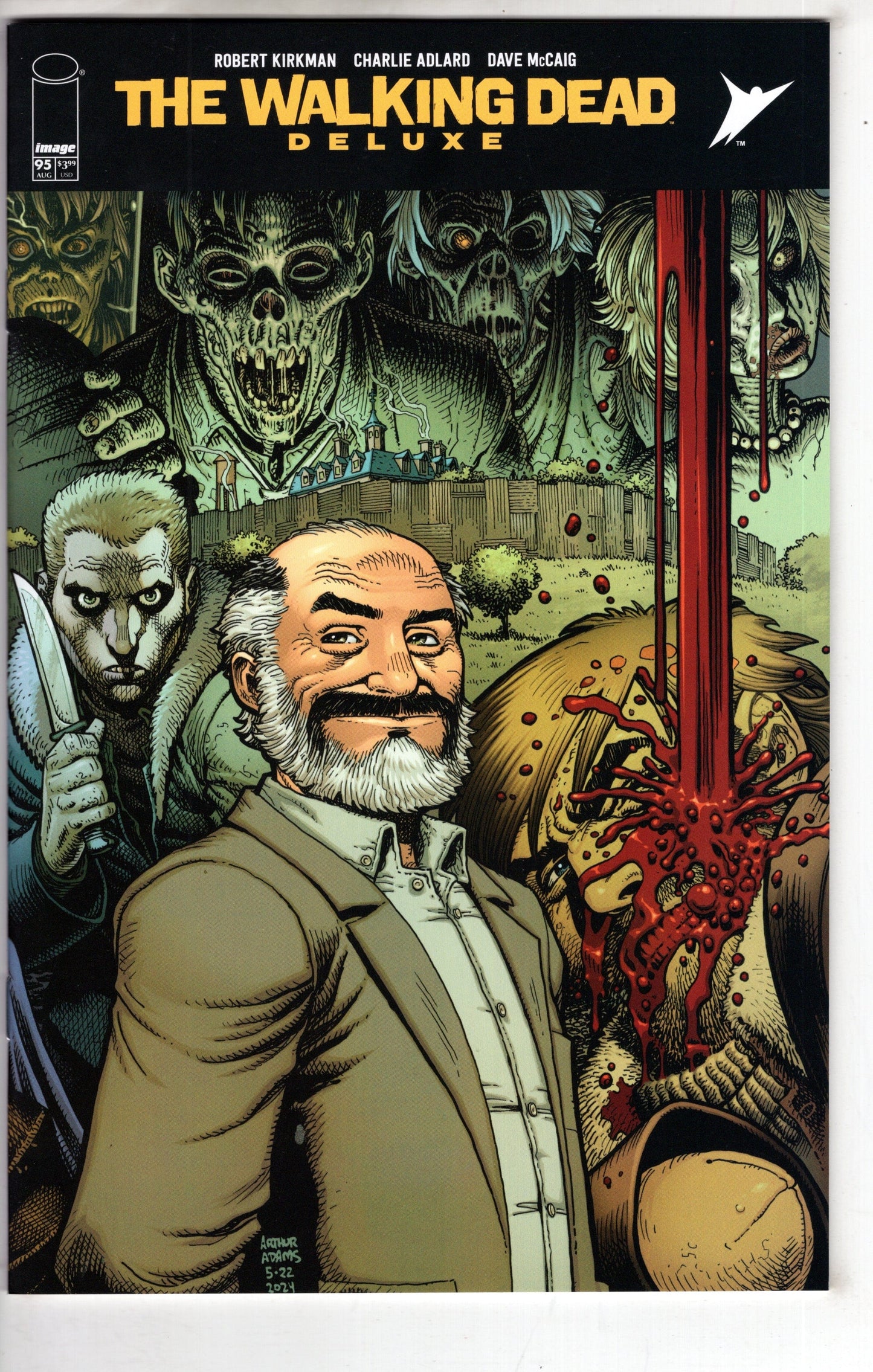 IMAGE COMIC BOOK Walking Dead Deluxe #95 Cover D Arthur Adams & Dave Mccaig Variant
