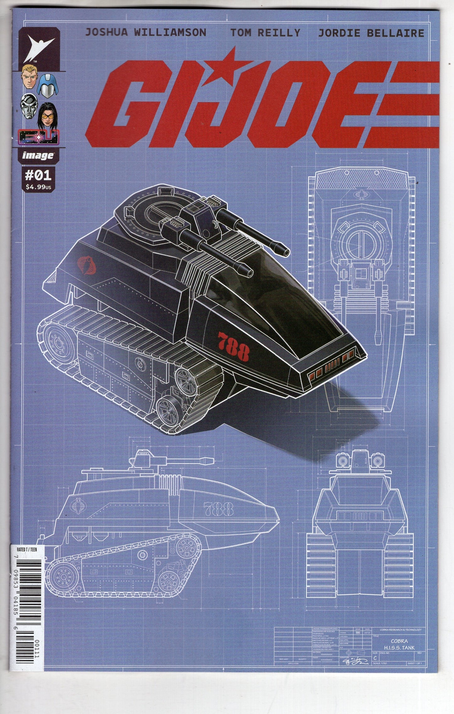 Image Comics COMIC BOOK G.I. Joe #1 Cover J 1 in 50 Ej Su Variant