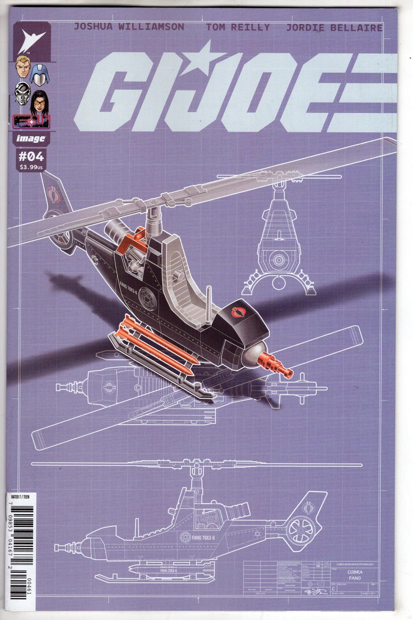 Image Comics COMIC BOOK G.I. Joe #4 Cover F 1 in 50 Ej Su Variant