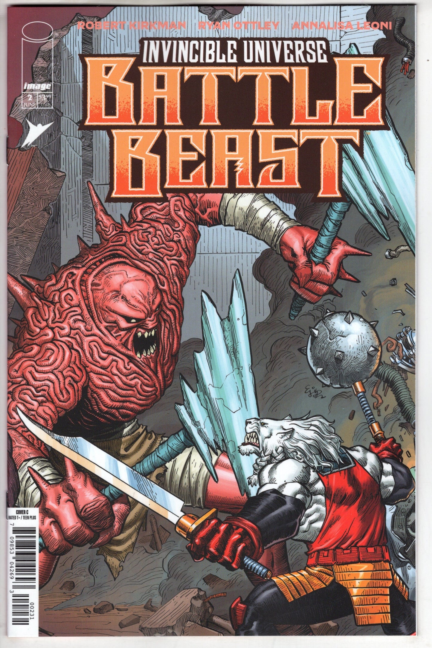 Image Comics COMIC BOOK INVINCIBLE UNIVERSE BATTLE BEAST #2 CVR C INC 1:10 EJ SU VAR