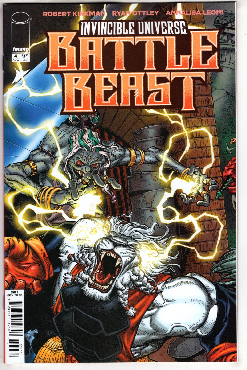 Image Comics COMIC BOOK INVINCIBLE UNIVERSE BATTLE BEAST #4 CVR C INC 1:10 EJ SU CONNECTING VAR