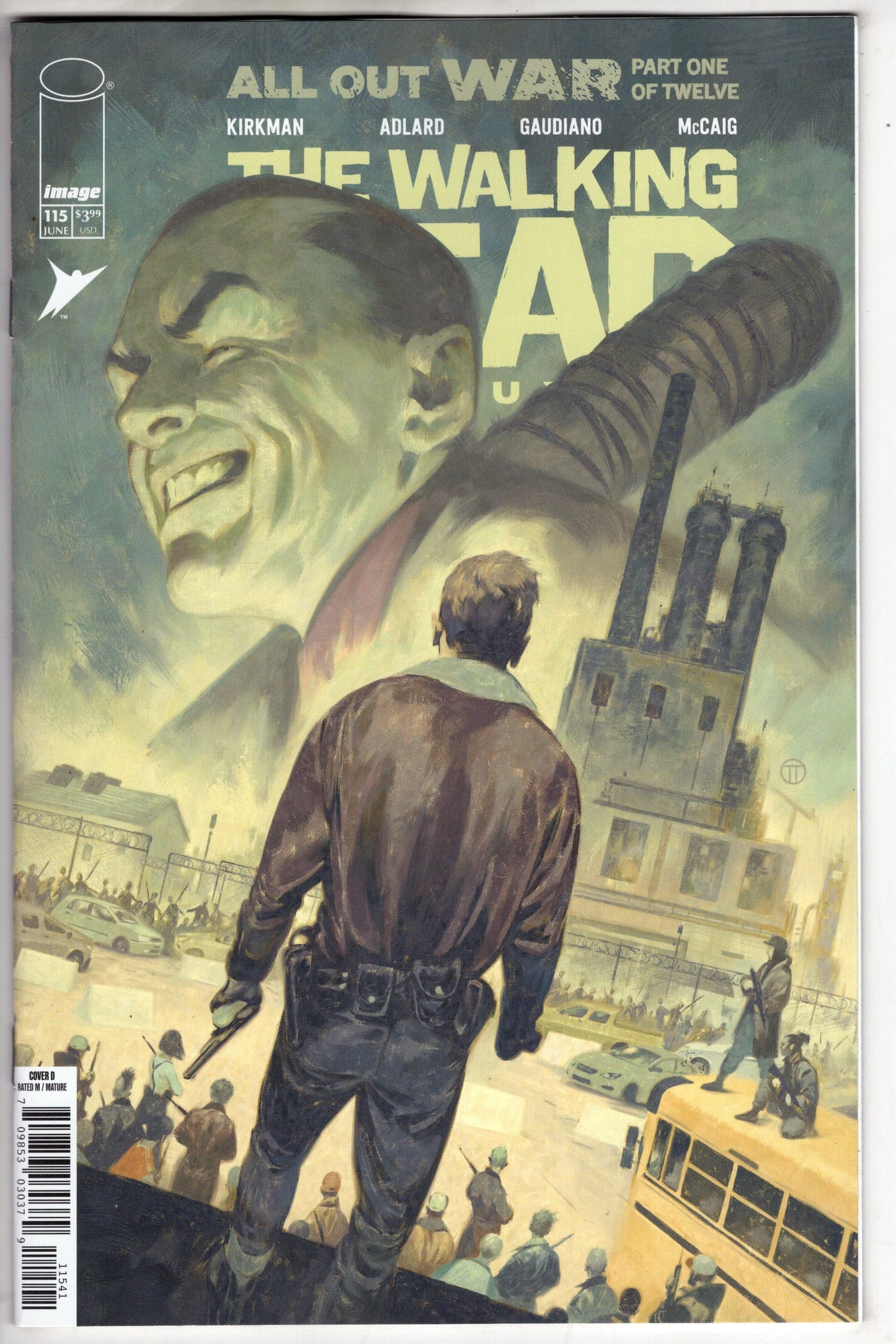 Image Comics COMIC BOOK WALKING DEAD DELUXE #115 CVR D JULIAN TOTINO TEDESCO VAR (MR)